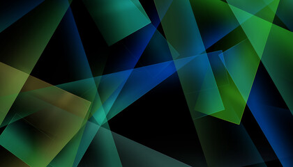 Abstract black background with rectangles, lines and geometric patterns