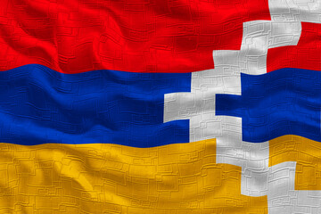 National flag  of Artsakh. Background  with flag  of Artsakh