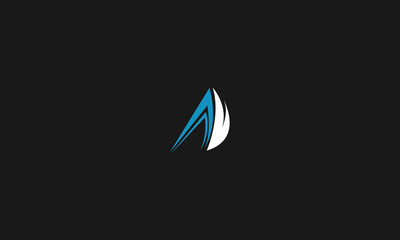 LETTERS AV LOGO DESIGN WITH NEGATIVE SPACE EFFECT FOR ILLUSTRATION USE