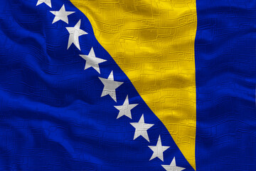 National flag ofBosnia and Herzegovina. Background  with flag of Bosnia and Herzegovina.