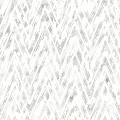 Gray Watercolor Drawn Textured Chevron Pattern