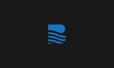 LEETER B LOGO DESIGN WITH NEGATIVE SPACE EFFECT FOR ILLUSTRATION USE
