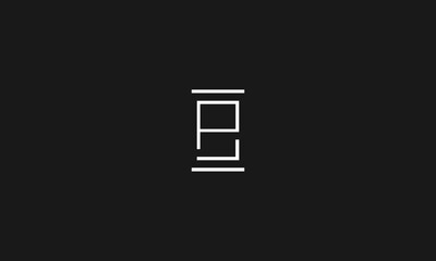 LETTERS PB LOGO DESIGN WITH NEGATIVE SPACE EFFECT FOR ILLUSTRATION USE
