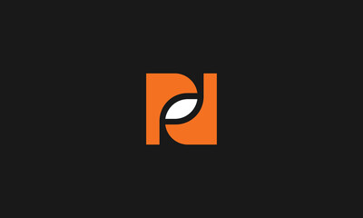LETTERS PD LOGO DESIGN WITH NEGATIVE SPACE EFFECT FOR ILLUSTRATION USE