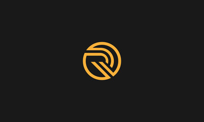 LETTER R LOGO DESIGN WITH NEGATIVE SPACE EFFECT FOR ILLUSTRATION USE