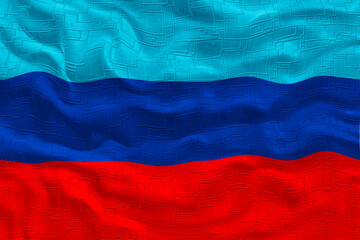 National flag of Lugansk People's Republic. Background  with flag  of Lugansk People's Republic.