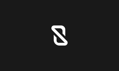 LETTER S LOGO DESIGN WITH NEGATIVE SPACE EFFECT FOR ILLUSTRATION USE