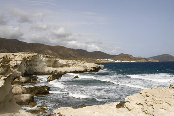 La crique de Los Esculos dans la région de l'Andalousie, dans le Parc Naturel de Cabo de Gata-Nija