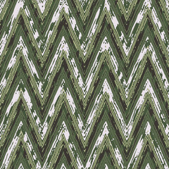 Green Splatter Textured Chevron Pattern