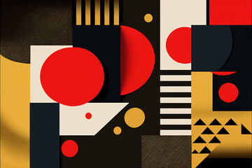 Abstact RED Background Generative AI	
