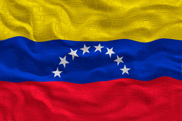 National flag of Venezuela. Background  with flag of Venezuela.