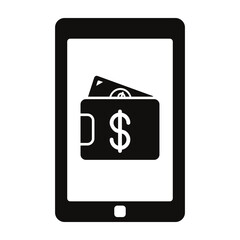 Digital money concept icon 
