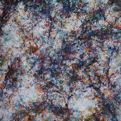 Abstract oil painting created with Generative AI.