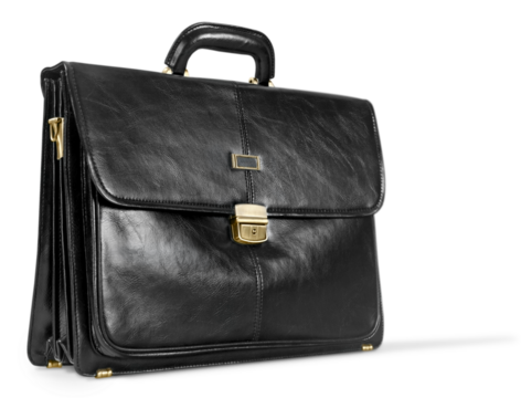Beautiful new black business briefcase
