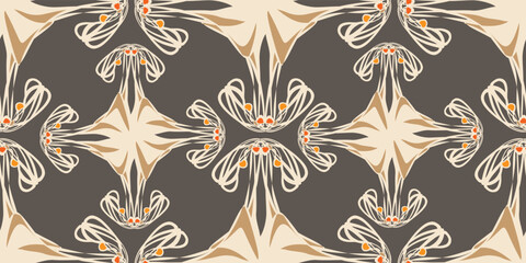 Modern Hand drawn abstract pattern. Creative collage seamless pattern. Fashionable template for design. expensive design 2023.