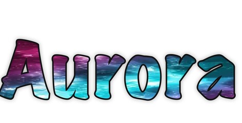Aurora lettere parola scritta nome italiano png