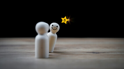 Outstanding different business concept. Unique, leadership, stand out from crowd idea. Individual...