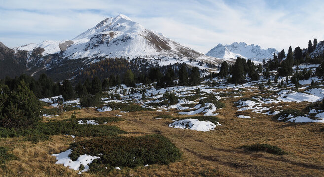 Piz Daint bei Buffalora,, Panorama, Biosfera Val M&uuml;stair