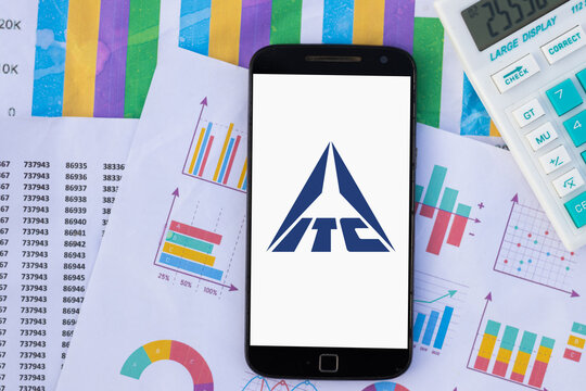 ITC company share stock price financial quarterly results concept