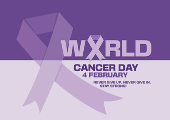 World Cancer Day concept. Vector Illustration