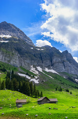 Fototapeta na wymiar Mountainscape in the Appenzell Alps, Switzerland
