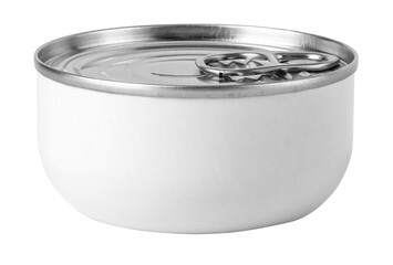 metal white tin can