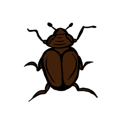 Cockroach insect animal icon design