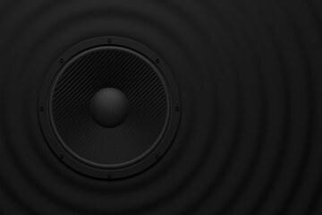 musik soundspeaker as audio equipment - 3D Illustration