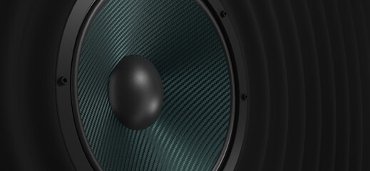 musik soundspeaker as audio equipment - 3D Illustration