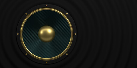musik soundspeaker as audio equipment - 3D Illustration