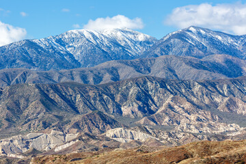 San Gabriel Mountains landscape scenery near Los Angeles in California, United States