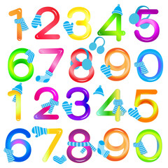 The numbers are ready to wear winter clothes