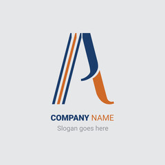 Letter A logo , icon design vector