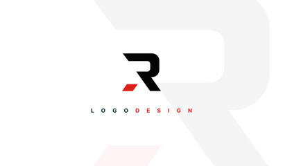 Alphabet letter icon logo AR