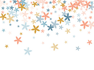 Daphne simple flowers vector design. Pretty meadow blossom shapes isolated.