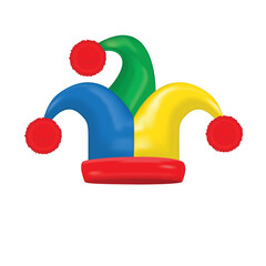 jester hat isolated on a white background