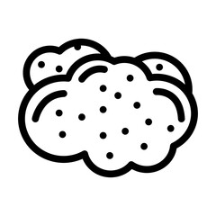 gas chemistry line icon vector. gas chemistry sign. isolated contour symbol black illustration