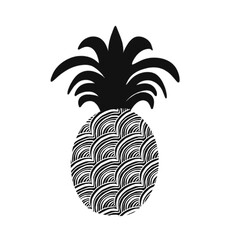 Obraz premium Vector graphics. pineapple pattern. logo