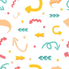 colorful arrows seamless pattern design textile