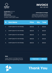 Free vector flat design of business  invoice