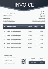 Free vector flat design of business  invoice