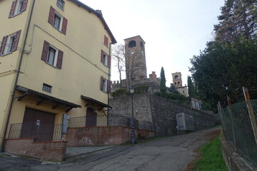 Fototapeta na wymiar borgo medievale castelvetro di modena