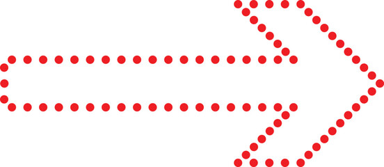 Fototapeta premium sideways. dotted sign. Arrow element for your design.Striped direction. vector illustration 