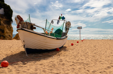 Fishing boat on the beach