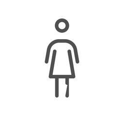 Gender related icon outline and linear vector.