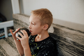 child eating ice cream