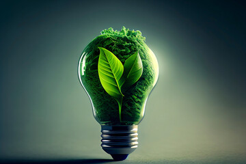 Green paper light bulb, Corporate social responsibility, responsible business