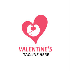 two doves on valentines day