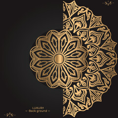 Luxury mandala background with golden arabesque pattern arabic islamic east style.decorative mandala for print, poster, cover, brochure, flyer, banner