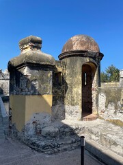old stone church in the village of island